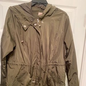 Green Rain Coat